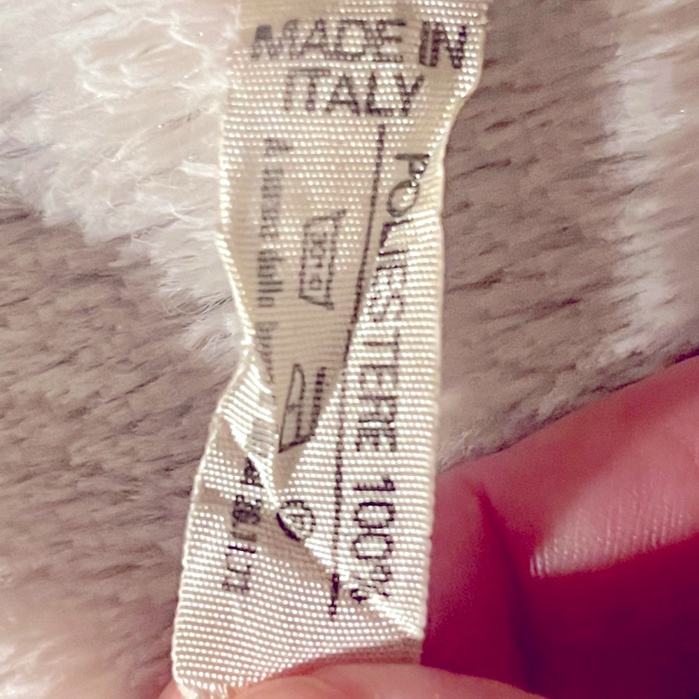 Jim Renoir - Vintage Italian Designer Scarf with gold thread trim​ - Picture 7 of 12
